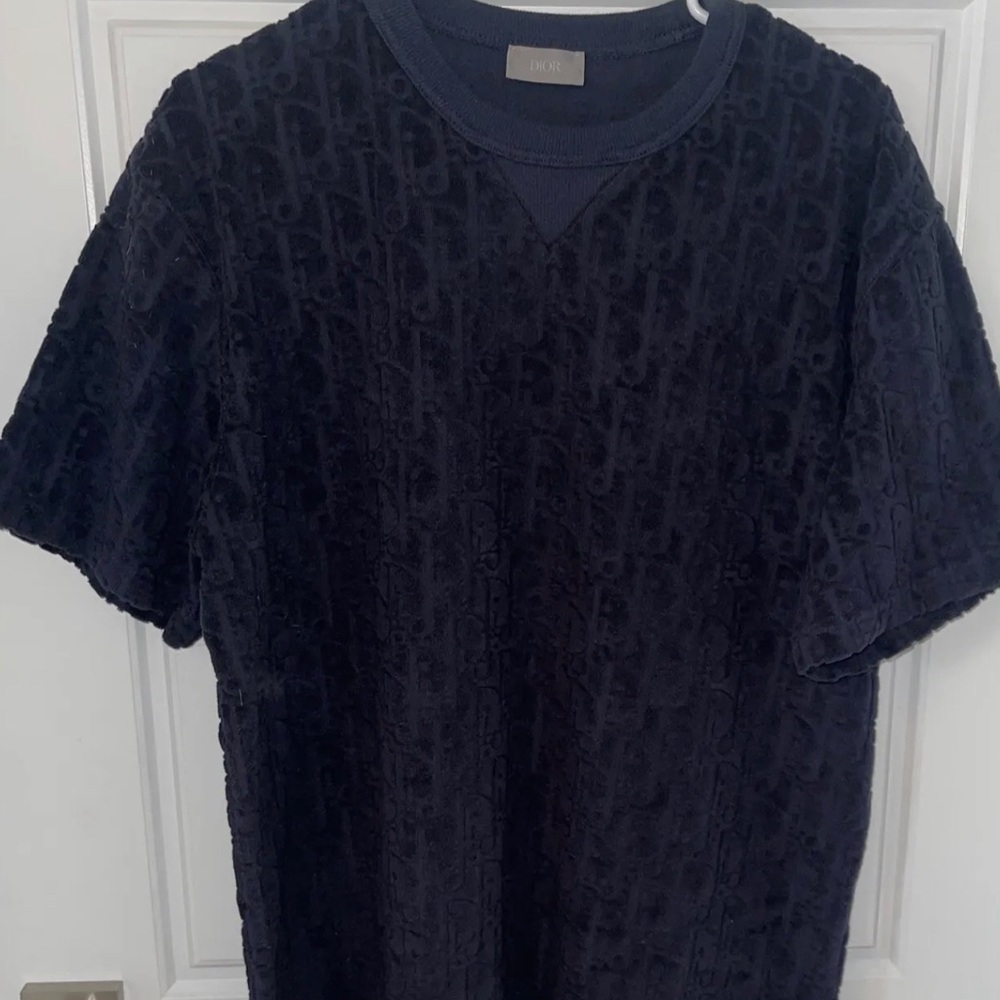 CHRISTIAN DIOR Oblique Blue Towel Tee